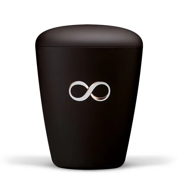 URNE, SORT TREKANTET MED EVIGHETSTEGN  26203