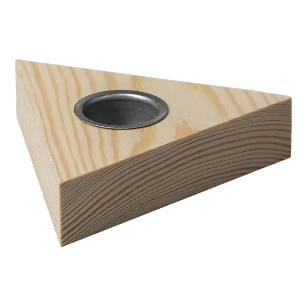 DÅPSLYSESTAKE, TREKANT