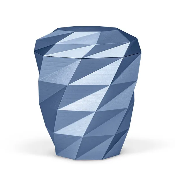 URNE,LYS BLÅ , ISKRYSTALL 35300