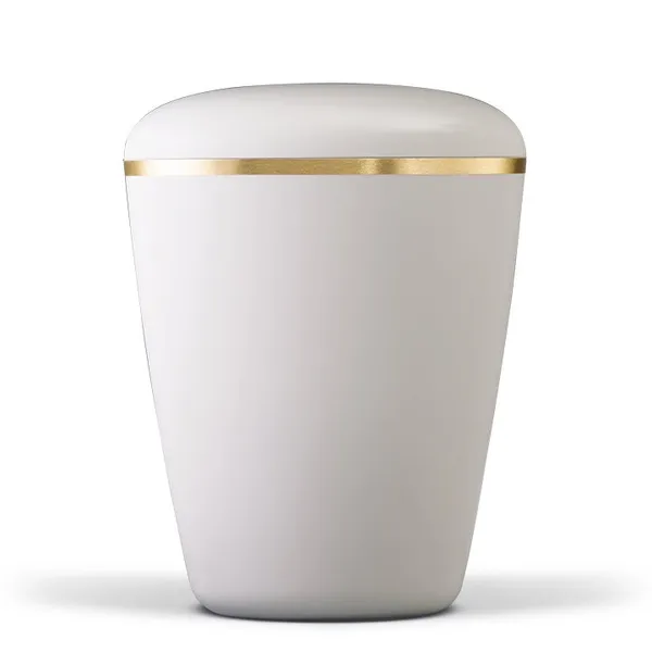 URNE, KREMHVIT MED GULLKANT 26101