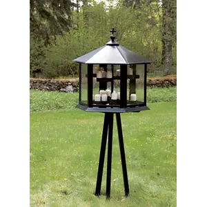 Lykt på stativ for gravlys, 40 stk.