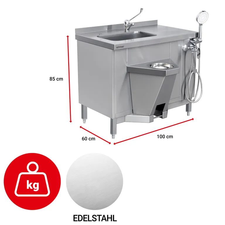 DOCKINGSTASJON RUSTFRITT STÅL  AKS