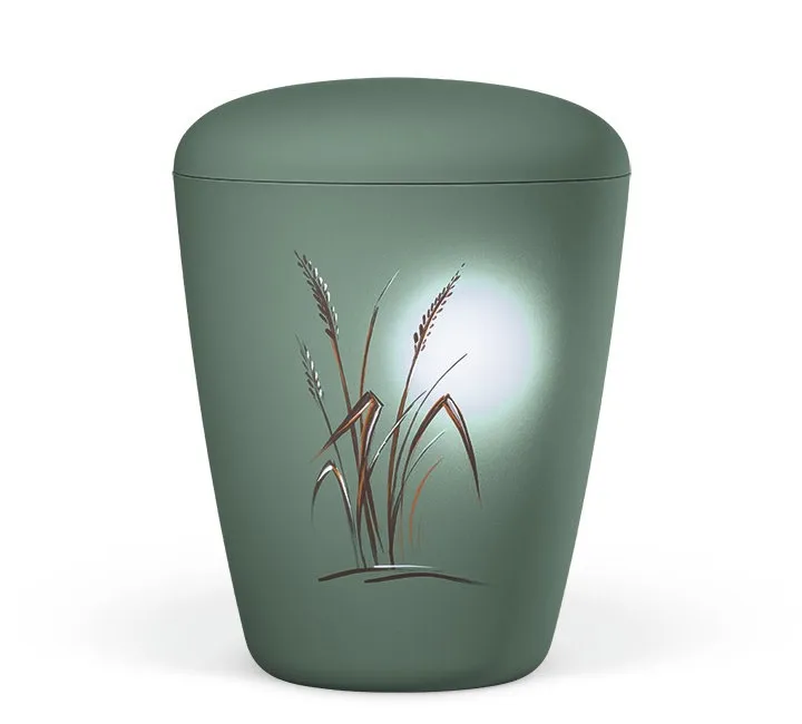 URNE, OLIVENGRØNN MED AKS  26570