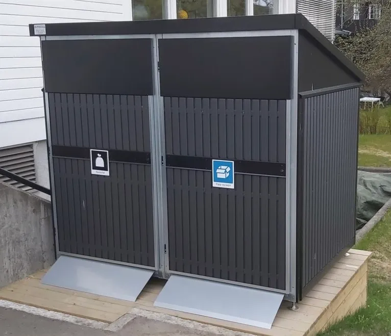 AVFALL BEHOLDERSKAP KOMPOSITT 2 x 660L
