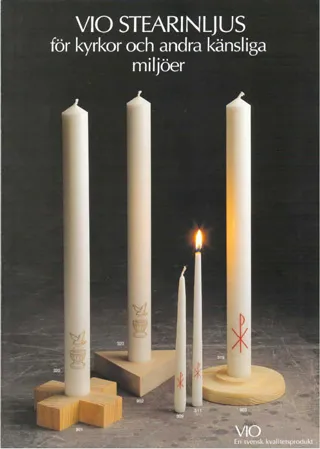 DÅPSLYSESTAKE, KORS - Ø30