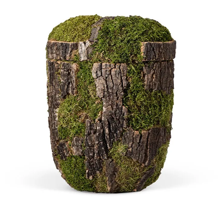 URNE NATUR M/BARK OG MOSE 21991