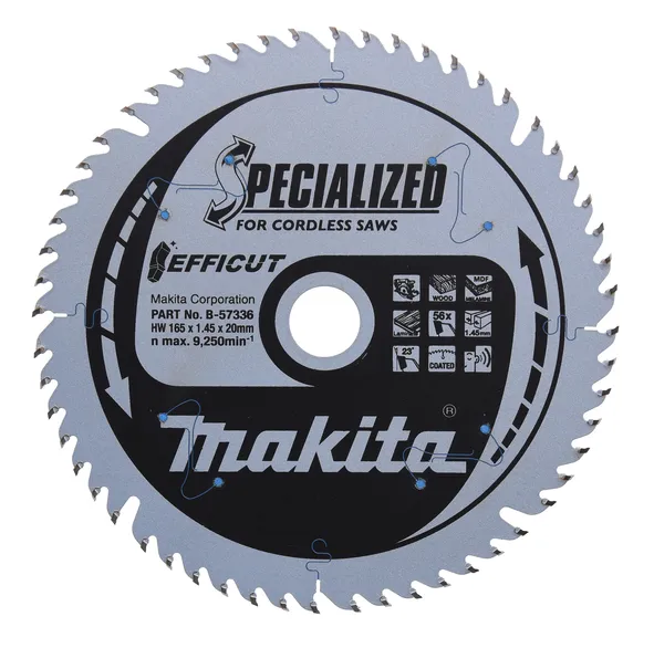 MAKITA, SAGBLAD 165X20X1 45MM 56T