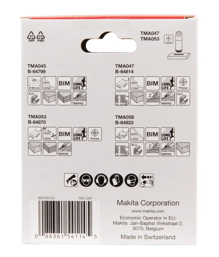 MAKITA, SAGBLAD MULTIKUTTER (4 PK)