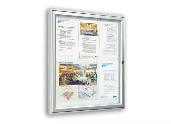 OPPSLAGSTAVLE, VITINCOM H 750 X 1200, ALU, 2 DØRER