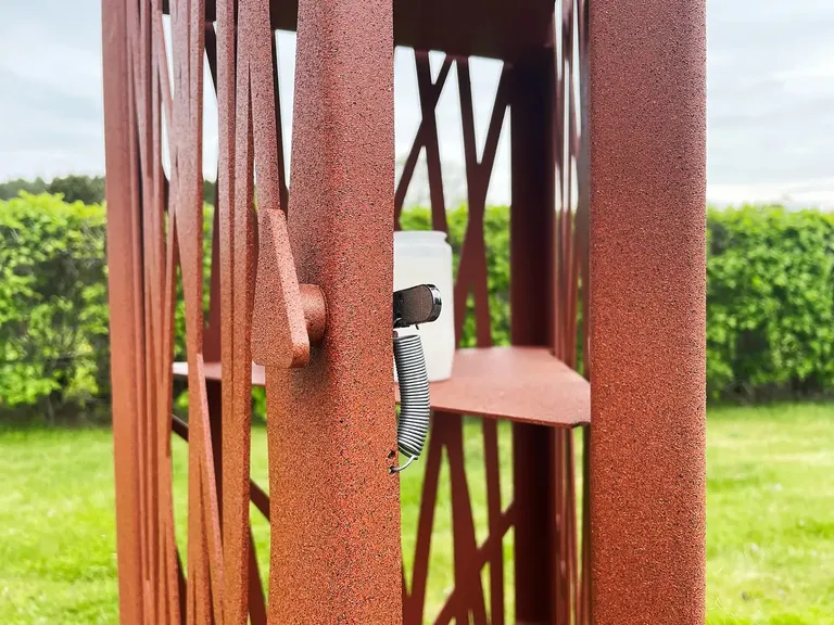 Lysskap "Strå", Corten