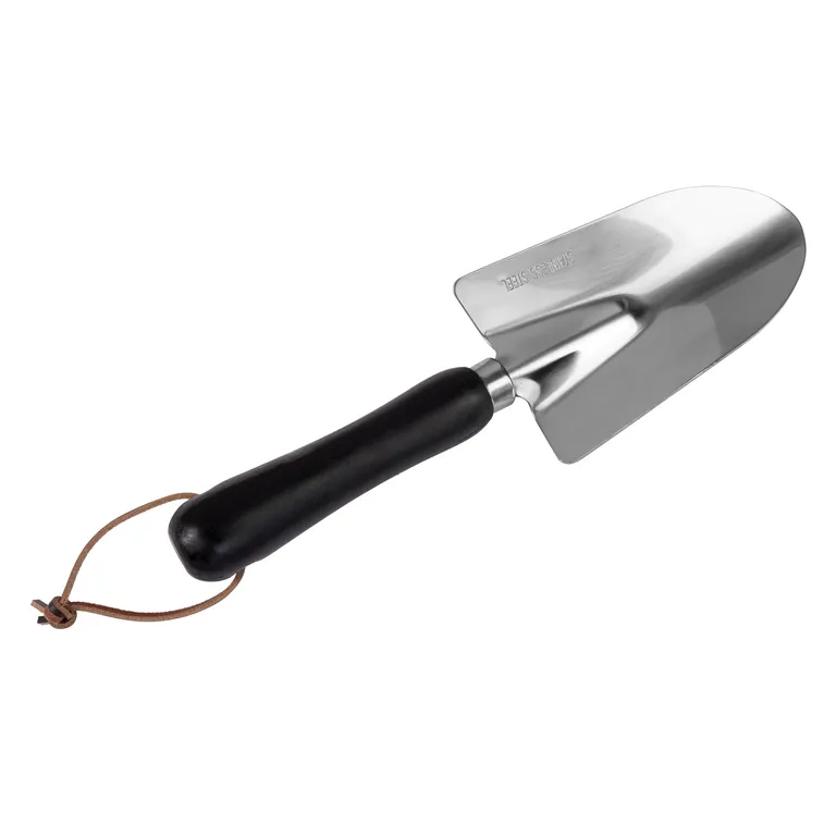 JORDFESTINGSSPADE EDELSTÅL M/ TREHÅNDTAK 28CM