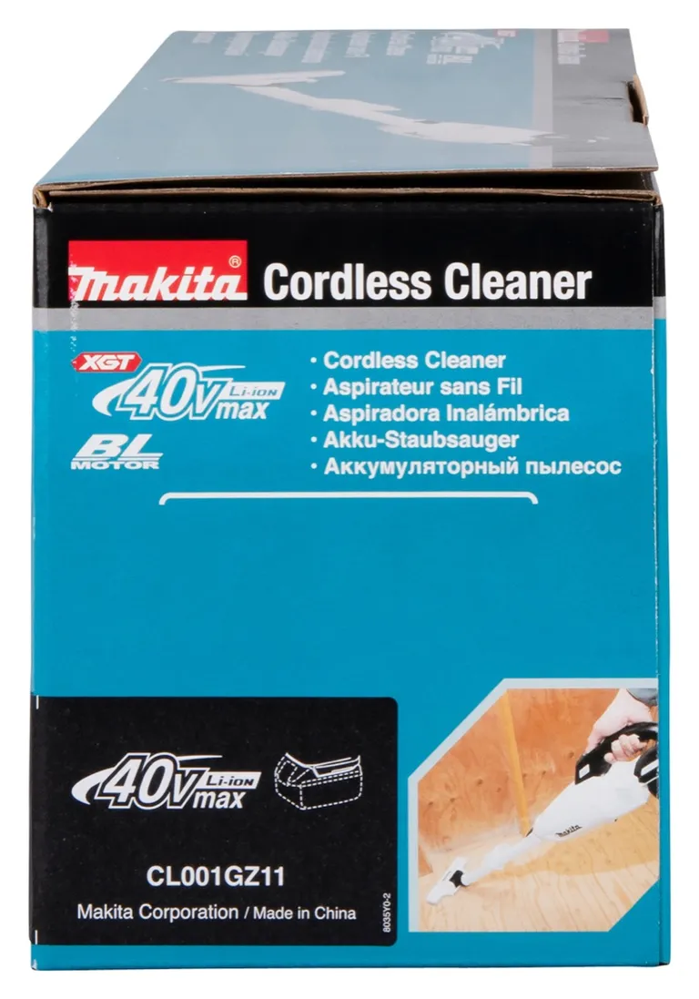 MAKITA, STØVSUGER, 40V,  210MBAR