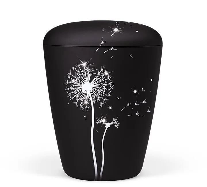 URNE, SORT LØVETANN MED SWAROVSKI STENER 26241