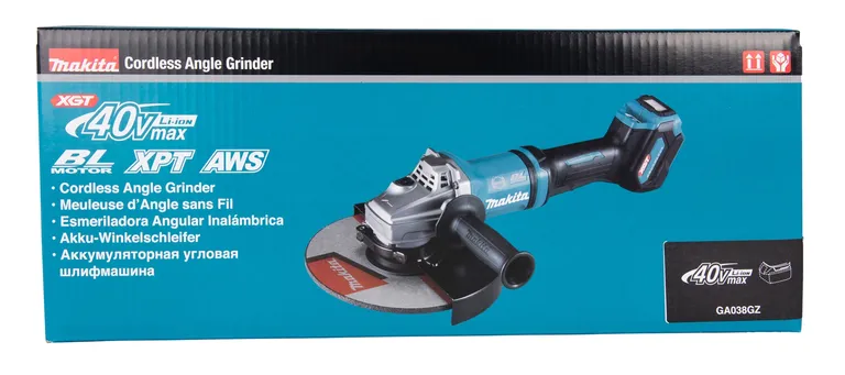 MAKITA, VINKELSLIPER 40V XGT 230mm