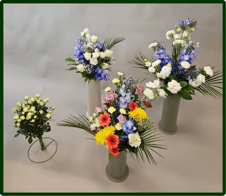 SOLFRID-BLOMSTERVASE, GRØNN,PULVERLAKKERT STÅL, H- 40CM, -Ø11CM
